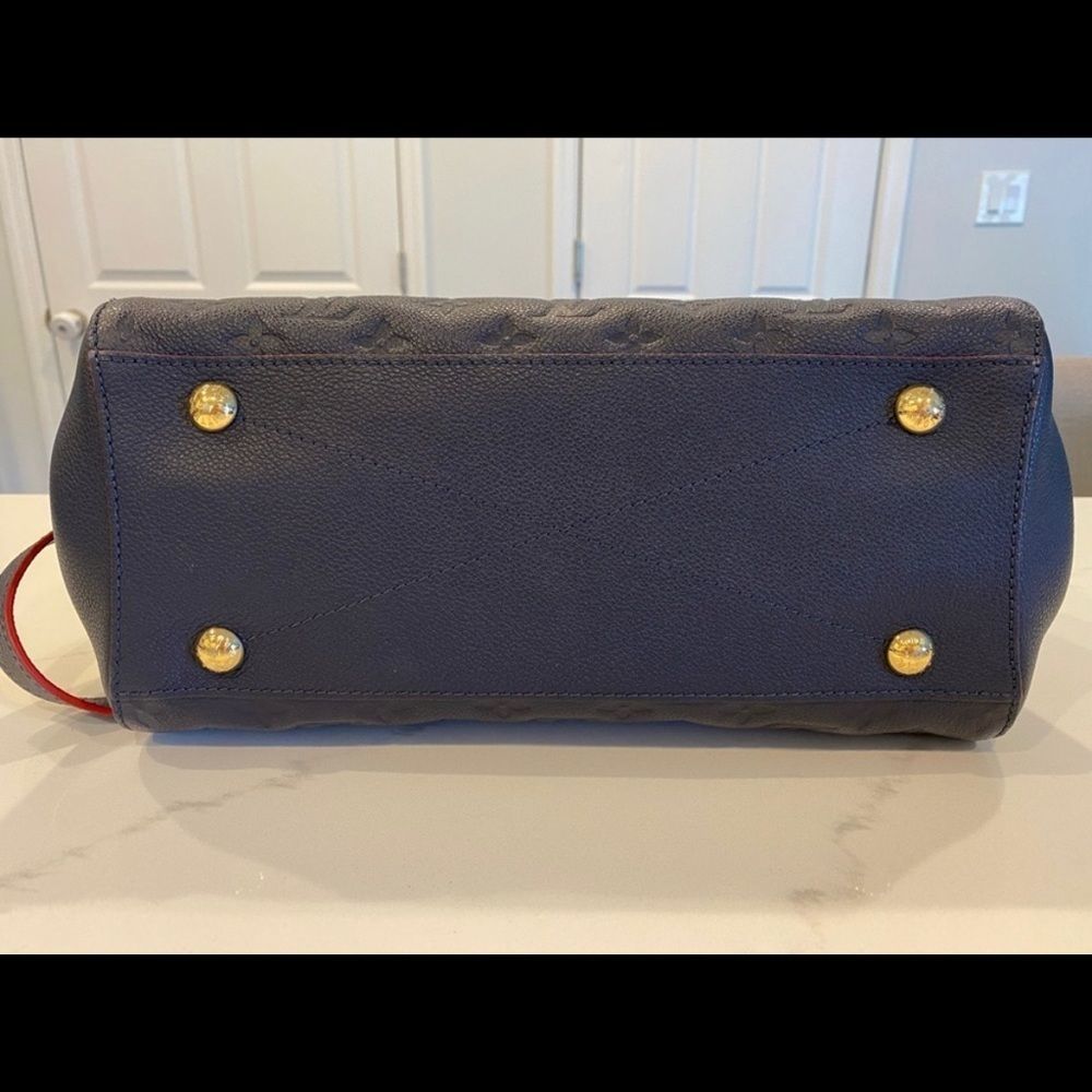 Louis Vuitton Montaigne Empreinte MM Marine Rouge - Picture 4 of 8